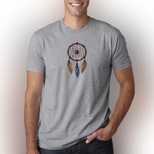 Boho Dreamcatcher Embroidery T-Shirt